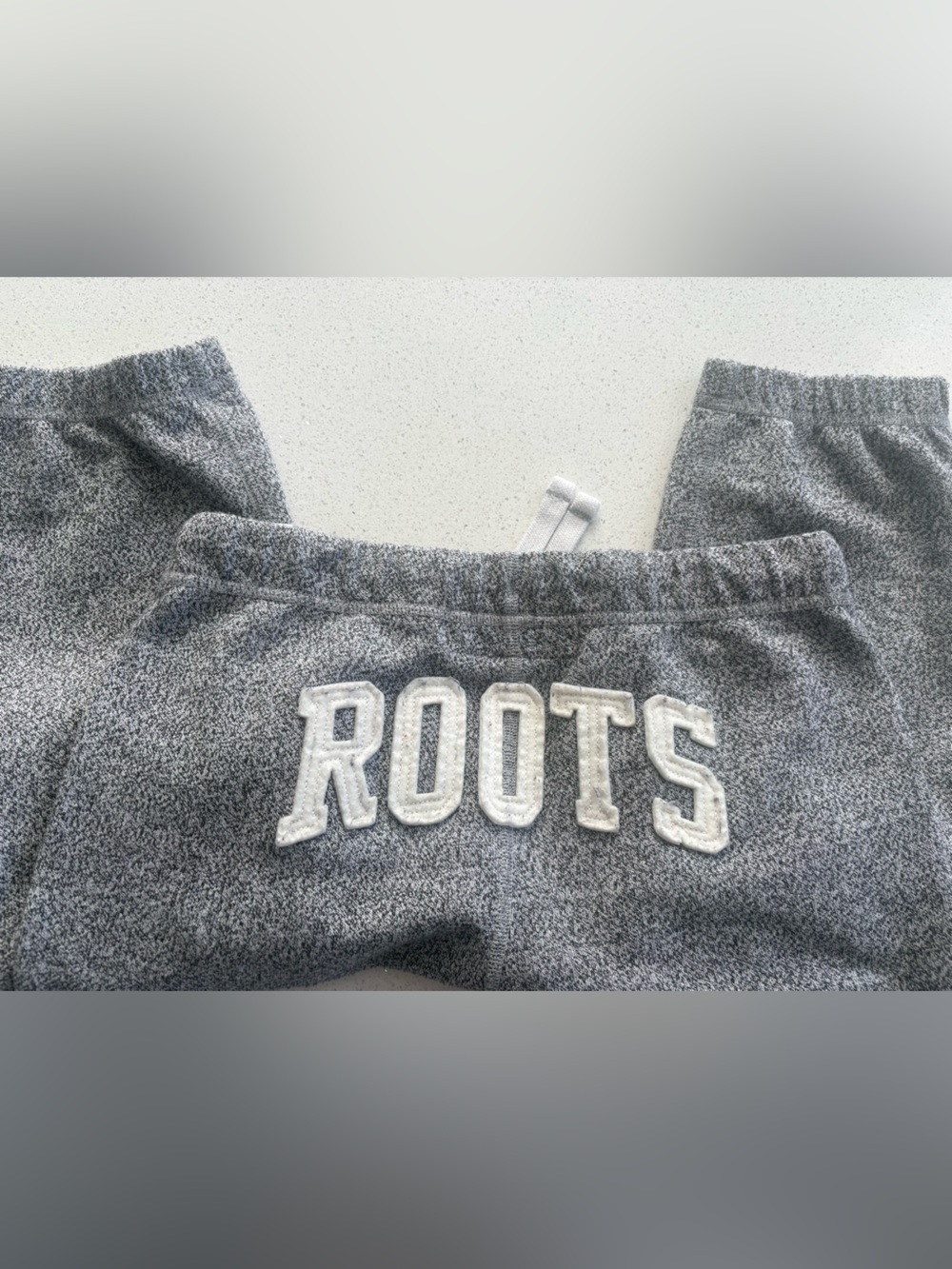 Roots Youth Heather Gray Logo Joggers